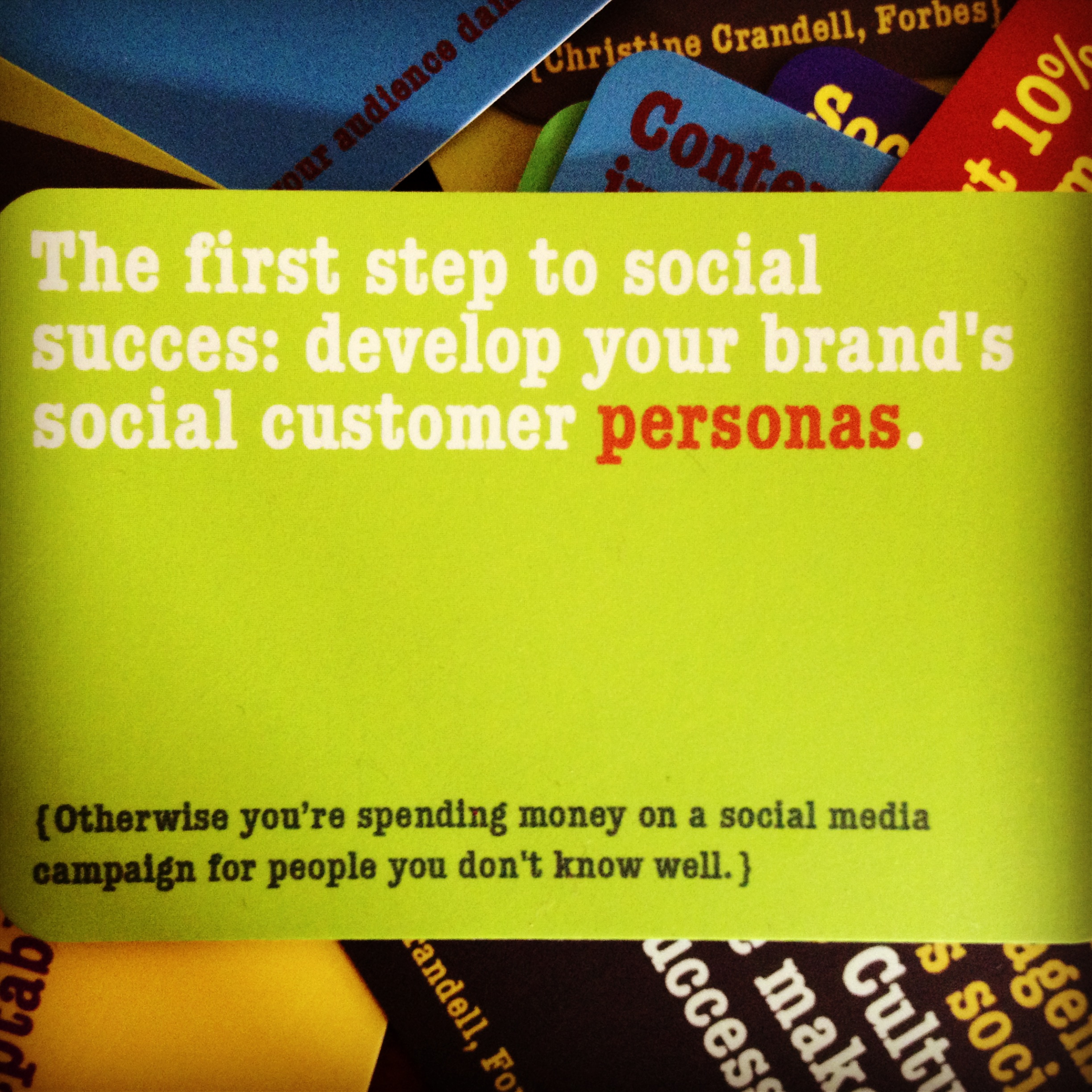 Socbiz insights: on social personas